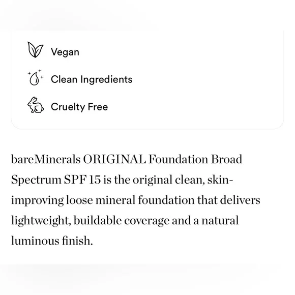 bareMinerals Loose Powder Foundation SPF15 NEUTRAL DARK 24🪞 NEW - Picture 4 of 7